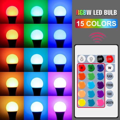 Spot Lumineux Led Rgb, 5/10/15w, 220v, E27, 16 Couleurs, Lampe De Contrôle Intelligente, Projecteur, 110v