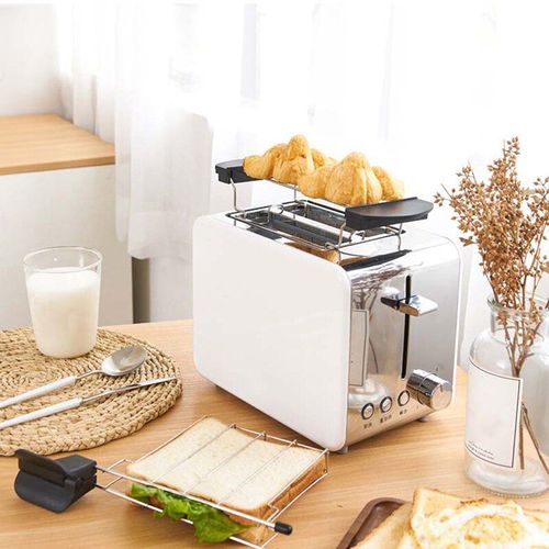 Petit Dejeuner Toasteur À Griller En Acier Inoxydable Grille-Pain Sandwich Clip Pain Cuisson Casseroles