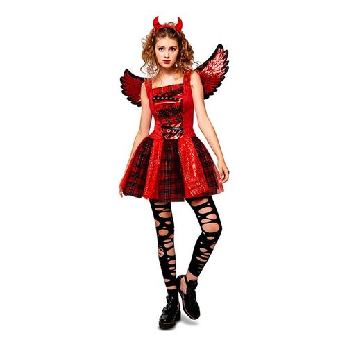 Costume Punki Diablesa Avec Ailes Femmes