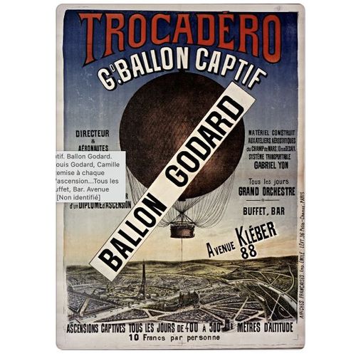 Affiche Trocadero Ballon Captif