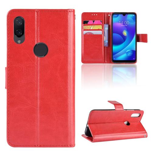 Coque Xiaomi Redmi Note 7s,Etui Pour Xiaomi Redmi Note 7s,Coque En Cuir Pour Xiaomi Redmi Note 7s,Convient A Etui La Xiaomi Redmi Note 7s,Rouge