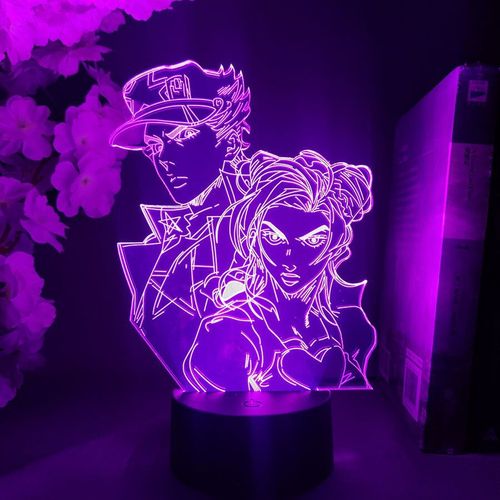 Veilleuses Led Jojo's Bizarre Adventure Anime Kujo Jotaro Jolyne Cujoh, Éclairage De Décoration, Lampe Lampara Friends, Cadeau D'anniversaire