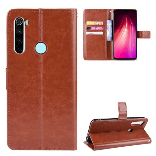 Coque Xiaomi Redmi Note 8t,Etui Pour Xiaomi Redmi Note 8t,Coque En Cuir Pour Xiaomi Redmi Note 8t,Convient A Etui La Xiaomi Redmi Note 8t,Marron