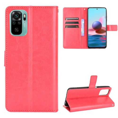 Coque Xiaomi Redmi Note 10 4g,Etui Pour Xiaomi Redmi Note 10 4g,Coque En Cuir Pour Xiaomi Redmi Note 10 4g,Convient A Etui La Xiaomi Redmi Note 10 4g,Rouge