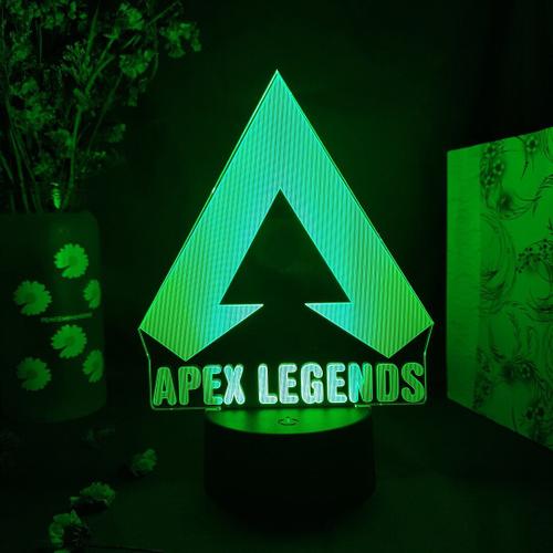 Lampe Led Avec Logo 3d Apex Legend, Pour Salle De Jeu, Bureau, Espace De Travail, Ordinateur, Décoration De Table, Usb, Cadeau Pour Enfants
