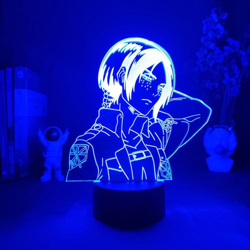 Lampe Acrylique En 3d Ymir Attaque Sur Les Titans, Lampe Décorative Pour La Maison, Otaku, Cadeau Pour Enfants, Veilleuse À Led, Anime, Art Déco