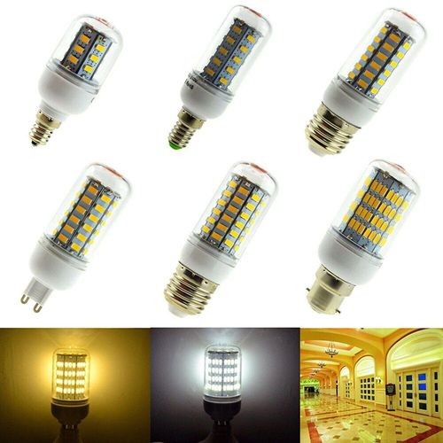 Ampoules Led Épis De Maïs, E27 E14 B22 G9 Gu10 7w-25w, Base À Baïonnette À Vis 24/36/48/56/69/108 Puces Led, Lampada Blanc Brillant, 10 Pièces/Lot