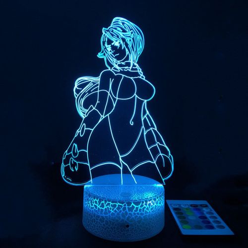 Lampe Led 3d À L'effigie Du Dessin Animé Yoruichi Shihouin, Luminaire Décoratif D'intérieur, Idéal Comme Cadeau