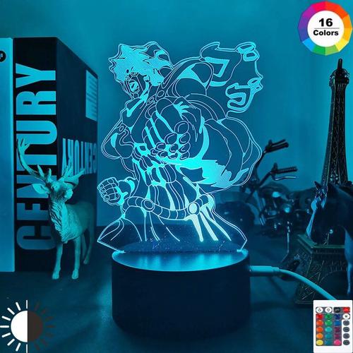 Lampe Led 3d À L'effigie De Jojo Bizarre Adventure, Jonathan Joestar, Luminaire Décoratif D'intérieur, Idéal Pour Une Chambre À Coucher, Un Cadeau D'anniversaire