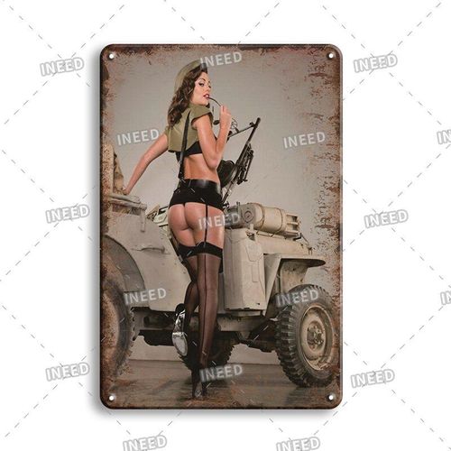 20x30cm - Affiche Rétro Personnalisée, Plaque En Métal, Divers Thèmes, Poster En Étain, Peinture Sur Fer, Voiture Ancienne, Fille Sexy, Décoration Du Salon Et De La Maison
