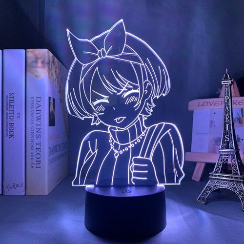 Lampe En 3d, Anime Location A Friend, Sarashina Ruka, Veilleuse Pour Chambre D'enfants, Décoration De Chambre À Coucher, Cadeau D'anniversaire, Manga Kanojo