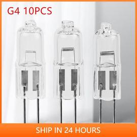gradable 10 pièces blanc chaud 12V Classe énergétique C capsule transparente 2800K 20W Ampoules halogènes Comyan G4 