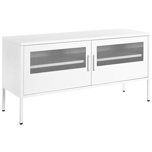 Commode À 2 Portes En Métal Blanc Morley