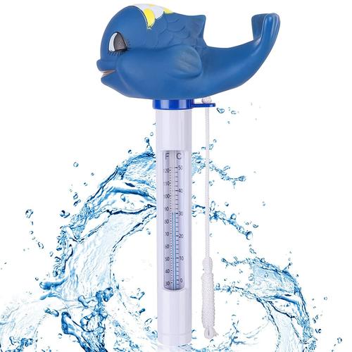 Thermomètre flottant pour piscine - Bleu