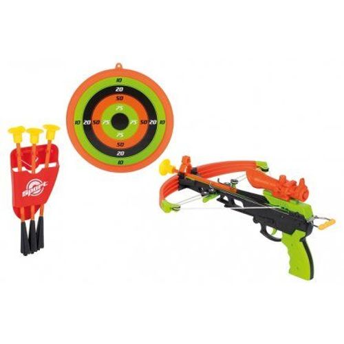 Set Enfant Arbalete Arc + 4 Fleches Ventouse + Cible 20 Cm + Etui - Jeu De Tir Adresse Des 6 Ans - Jouet Plein Air Sport Et Carte Tigre