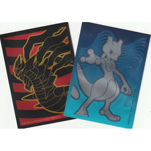 2 Proteges Cartes Sleeves - Giratina/Mewtwo -