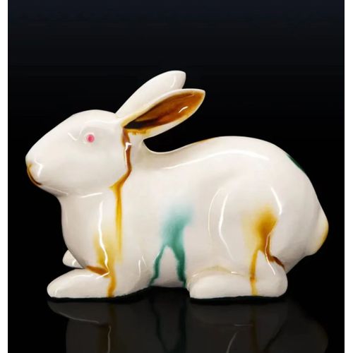 Joli lapin en céramique à offrir en cadeau.