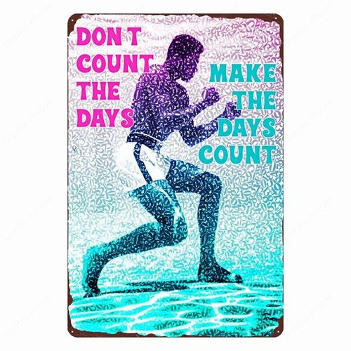 20x30cm - Signe En Métal Vintage, Affiche En Étain, Bar, Club, Café, Décor Mural De Maison, Peinture Artistique De Boxe, Plaque Rétro Rocky, Signe De Ceinture En Or, Zss94