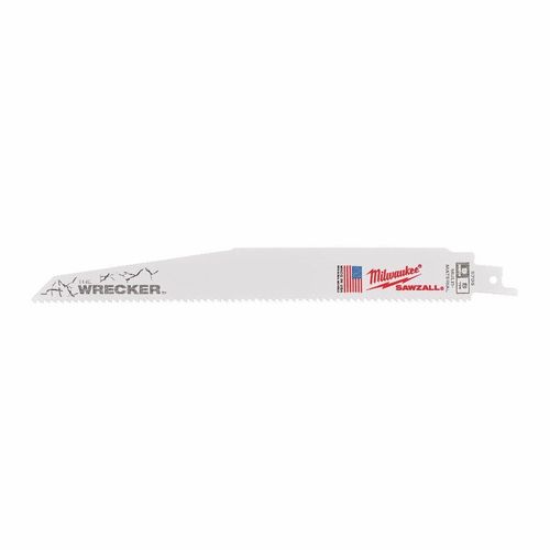 Lame de scie sabre MILWAUKEE Wrecker 230 mm - Blister de 5 lames - 48005706