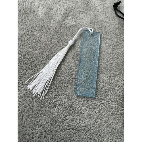 Marque Page - Bookmark - Sac De Rangement - Bleu Paillettes