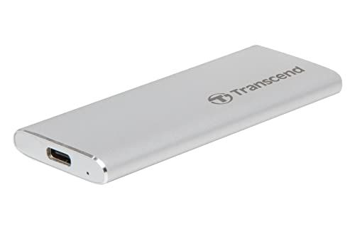 Transcend ESD260C - SSD - 250 Go - externe (portable) - USB 3.1 Gen 2 - argent