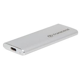Transcend ESD260C - SSD - 250 Go - externe (portable) - USB 3.1 Gen 2 - argent