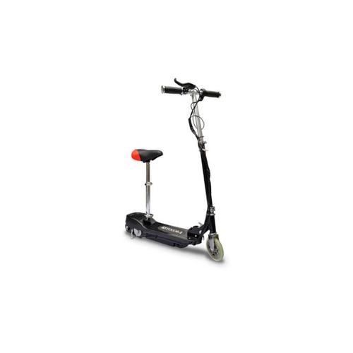 Trottinette Électrique Avec Selle Enfant Scooter Pliable Noir 120w 12km/H Batterie