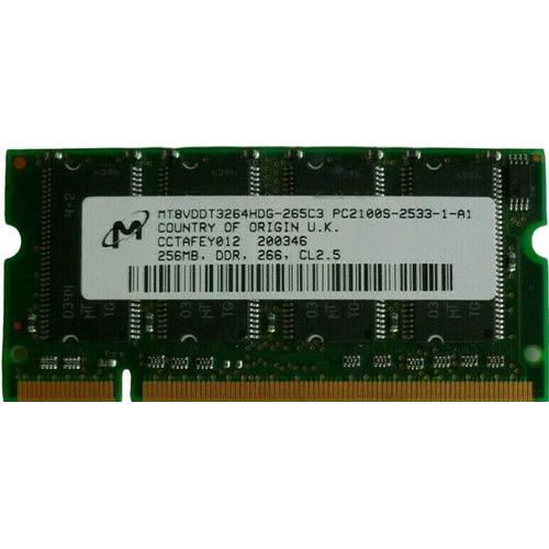 Micron MT8VDDT3264HDG-265B3 PC2100S-2533-0-A1 256MB DDR 266MHz CL2.5