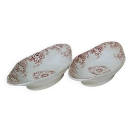 Lot De 2 Raviers Sarreguemines Rose