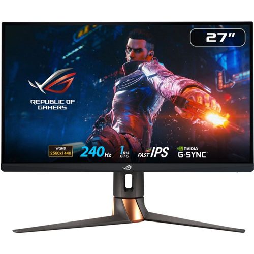 ASUS ROG Swift PG279QM - Écran LED - jeux - 27" - 2560 x 1440 QHD @ 240 Hz - IPS - 350 cd/m² - 1000:1 - DisplayHDR 400 - 1 ms - 3xHDMI, DisplayPort - haut-parleurs - noir