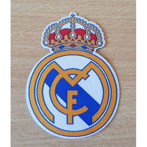 Écusson En Tissu Real Madrid Club De Fútbol Football Club 8x6 Cm La Ligua Thermocollant, Pas Besoin De Couture Espagne España