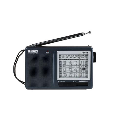 Radio d'urgence Portable TECSUN R-9012 AM/FM/SW 12 Bandes Haute sensibilité à Ondes Courtes