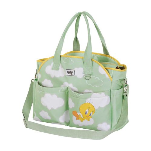 Sac Poussette Bébé Mommy - Looney Tunes Tweety / Titi Clouds - Vert - Taille Unique