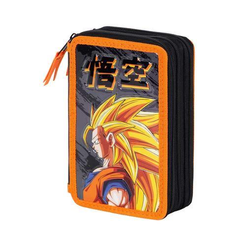 Dragon Ball Warrior Trousse Triple Garnie, Multicolore