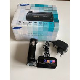 Camescope Numerique Samsung HMX-T10BP/EDC FullHD 1920X1080 Mode Photo 5.0 MP Zoom Optique 10X Ecran LCD Tactile Rotatif Carte Mémoire Micro SD/SDHC