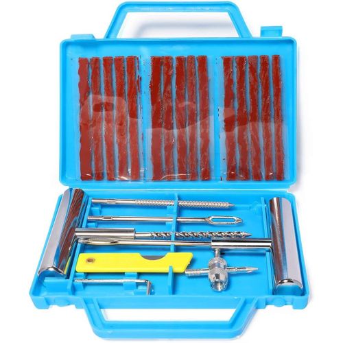 22pcs Kits De Réparation De Pneus, Outils De Réparation De Pneus Lourds Et Ensembles De Réparation De Pneus Pour Voitures, Motos, Camions, Vtt, Tracteurs, Camping-Cars, Suv, Jeep,