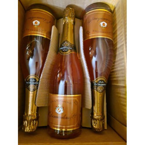 6 Btls De Champagne Rose Brut Desmoulins & Cie