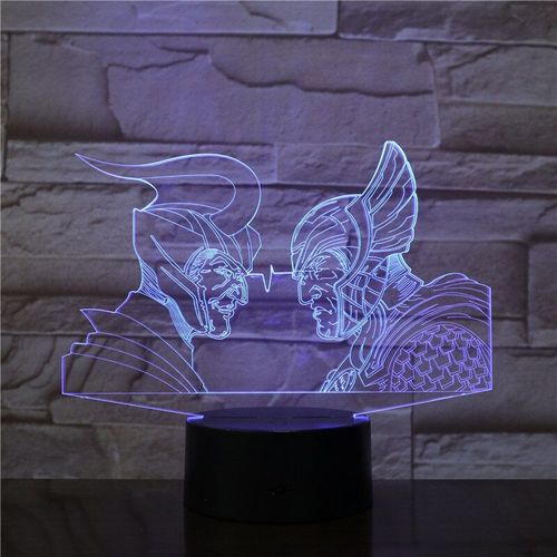 Lampe De Table Led Usb 3d, Style Guerrier Romain Grec Ancien, Éclairage Multicolore, Toucher Visuel, Figurine Cool, Jouets Pour Enfants, 2484
