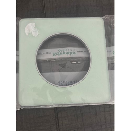 Plaque simple odace Schneider touch verre translucide S530802S