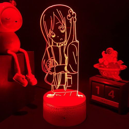 Veilleuse Led 3d En Acrylique, Anime Hitori Bocchi No Marumaru Seikatsu, Lampe De Table Décorative Pour Chambre À Coucher