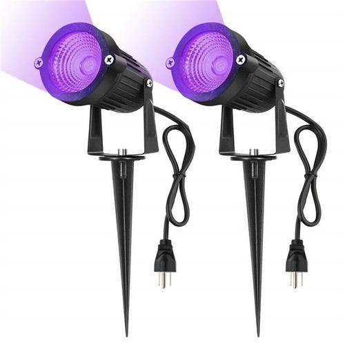 Lampe Led Imperméable À Uv, Éclairage D'extérieur, Noir, Violet, Lampe De Paysage, Lampe De Pelouse, Décoration De Jardin, Patio, Fête De Noël, 5w 7w