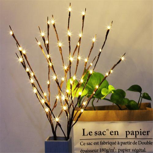 Grand Vase Créatif En Forme De Branche De Saule, Lumière Led, Guirlande Lumineuse Pour Noël, Mariage, Fête