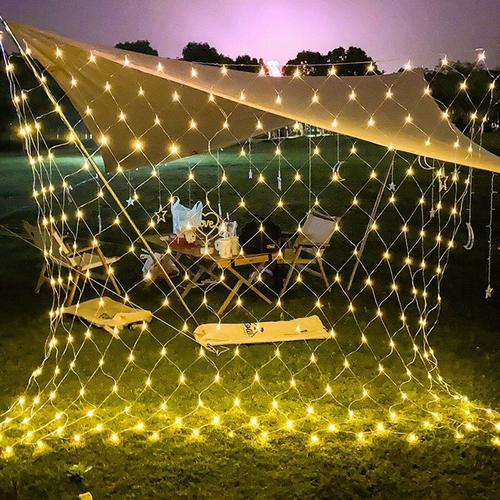 Filet Lumineux Led Pour L'extérieur, 3x2m, 2x2m, 1.5x1.5m, Rideau Lumineux Féerique, Pour Noël, Mariage, Fête, Glaçons