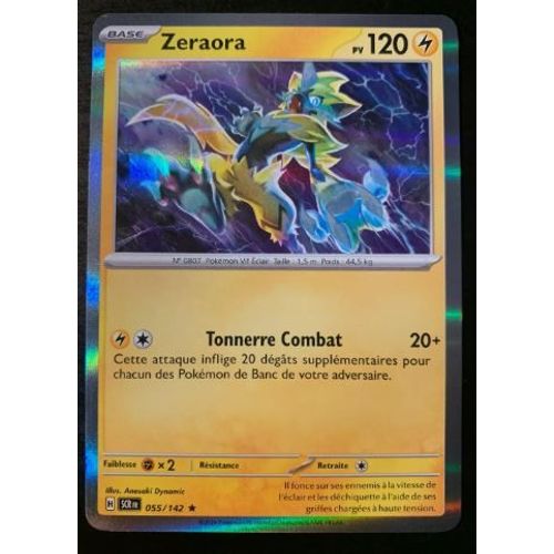 Pokemon Zeraora 055 / 142 Ev07 Couronne Stellaire Holo