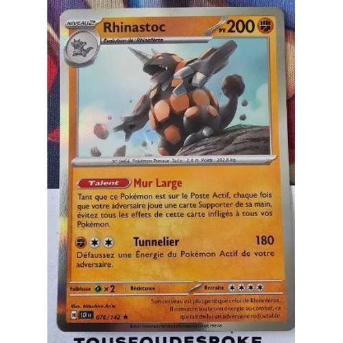 Pokemon Rhinastoc 076 / 142 Ev07 Couronne Stellaire Holo