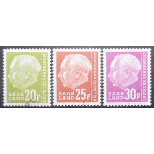 Sarre N°399 Au 401 Oblitérés