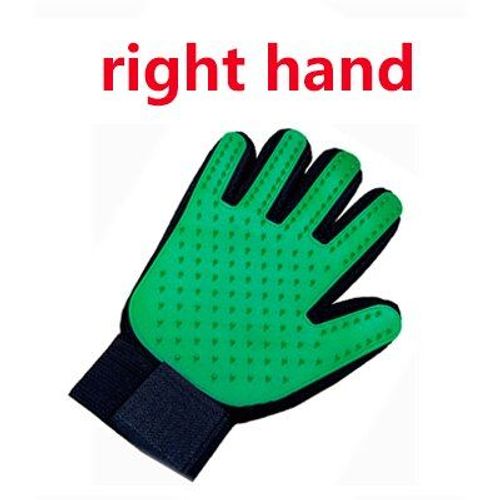 Vert Droit - Gant De Toilettage Et De Massage Pour Chat Et Chien, Brosse Pour Enlever Les Poils, Peigne Pour Animal De Compagnie