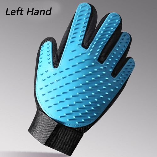 Bleu Gauche - Gant De Toilettage Pour Chat Et Chien, Brosse Pour Éliminer Les Poils De Chien, Peignes De Nettoyage, Gants De Massage, Accessoires Pour Animaux De Compagnie