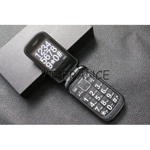 Telephone Portable Senior SOS 2 ECRANS, Couleur: Noir+16GB