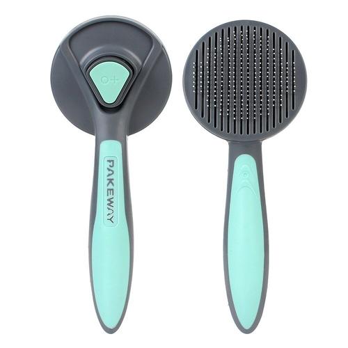 Vert - Peigne Autonettoyant Pour Chien Et Chat, 3 Couleurs, Produits De Beauté Et De Nettoyage Pour Animaux De Compagnie, Peigne'épilation, Brosse De Toilettage